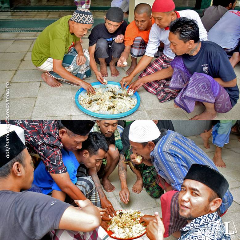 Talaman, Tradisi Makan Bersama ala Pesantren di Lapas Kelas I Malang